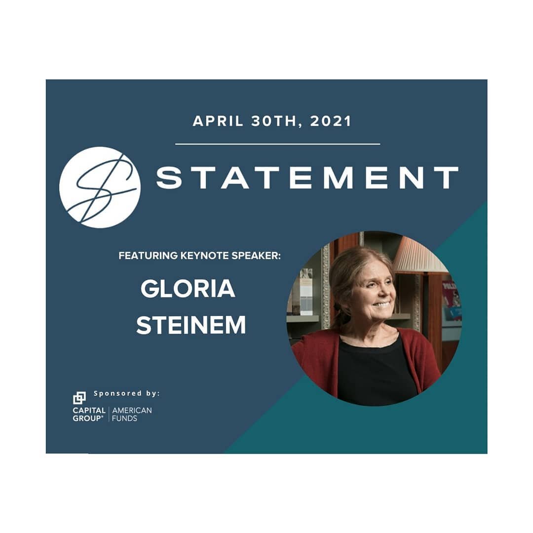 Thrilled to announce that Gloria Steinem will be our keynote speaker this year at Statement 🎉
.
.
@stefanieoconnell and I often talk about what it meant to graduate during the recession, and how much of an impact that has had on our careers and our 