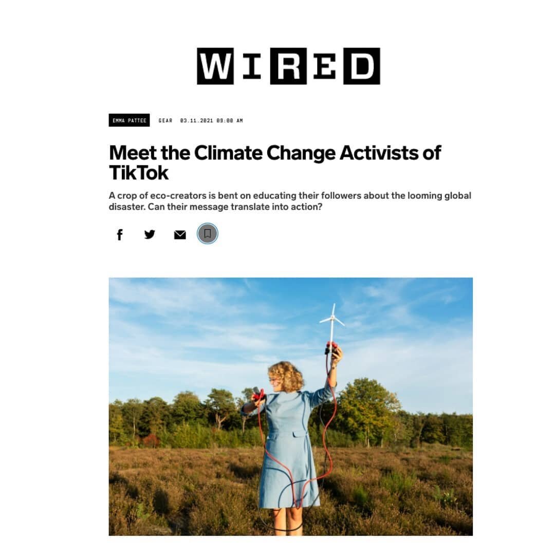 The world is facing a climate change problem, and climate change is facing a communication problem. 

For @wired I wrote about how TikTok creators are taking on climate change and why their efforts matter 🌍

LINK IN BIO! 

Thanks to @eco.tok @hashem