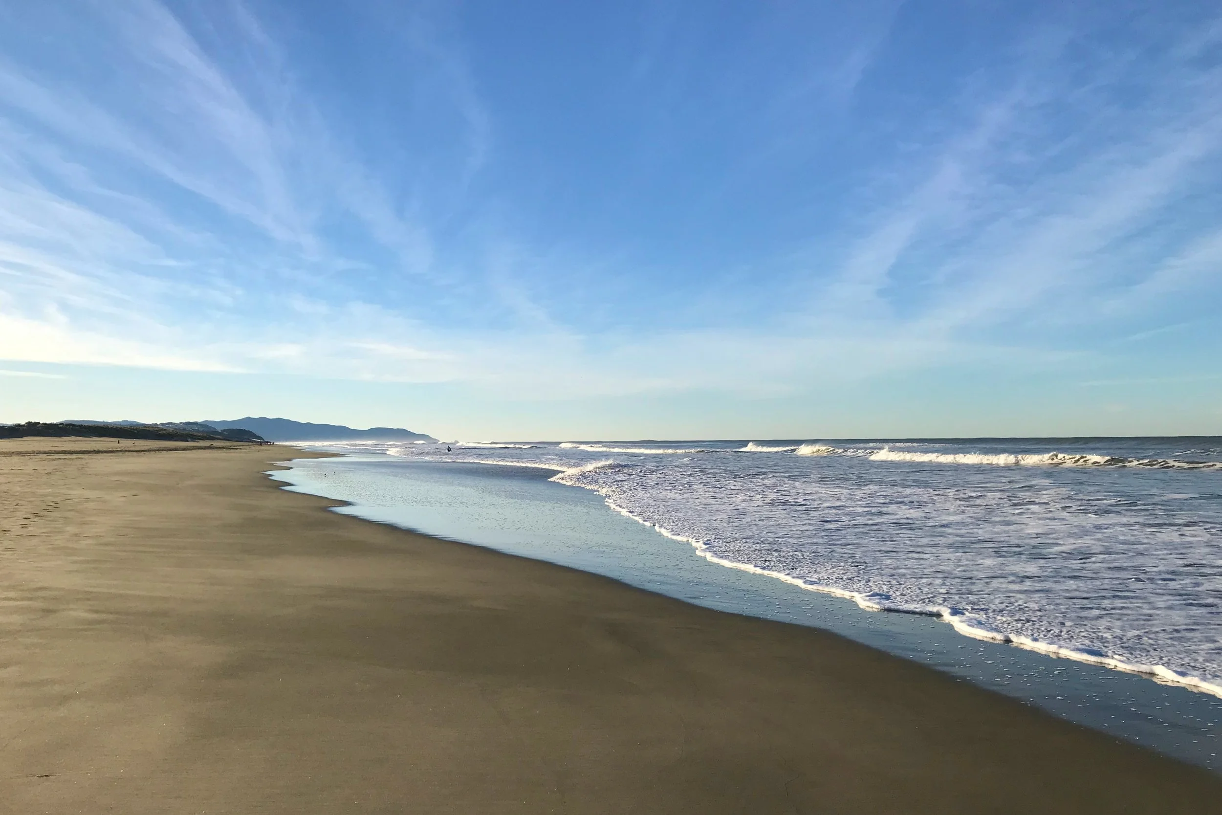 An absolutely perfect San Francisco morning on the beach