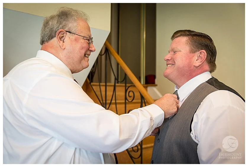 Townsend Room Wedding Groom Getting Ready
