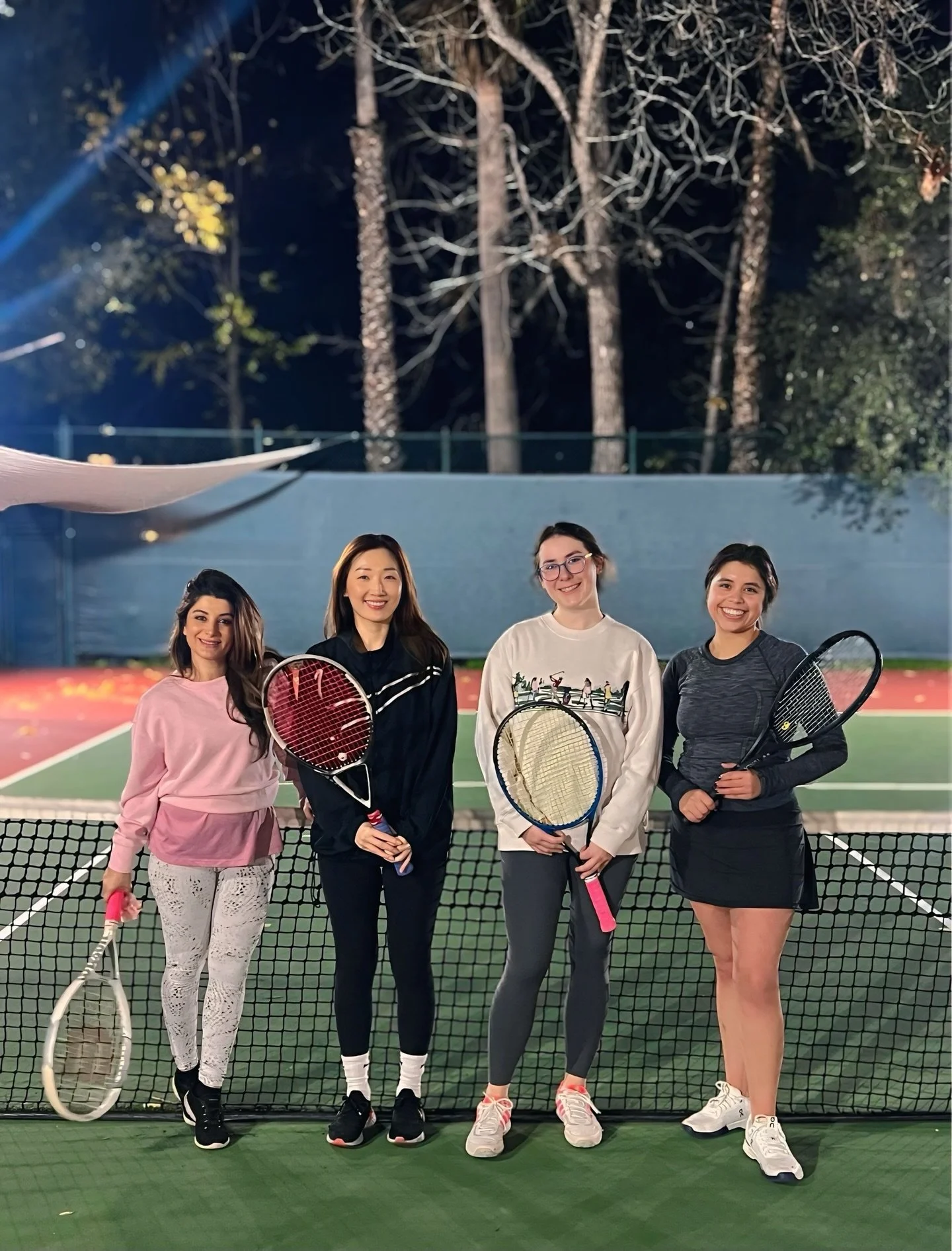 Night Tennis #joincitytennis #womensbeginner #tennis #losangeles #pasadena