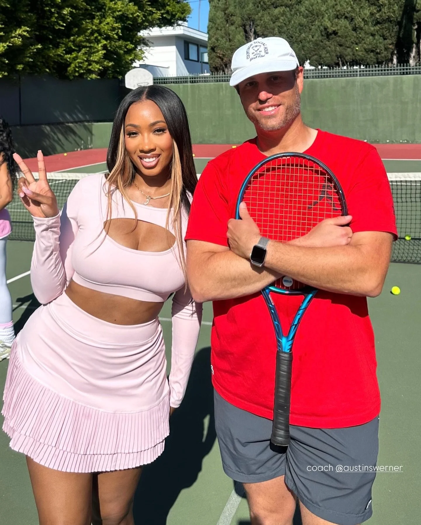 @austinswerner @courtneykace let&rsquo;s do it again soon! #tennis #beverlyhills #losangeles #joincitytennis #citytennis