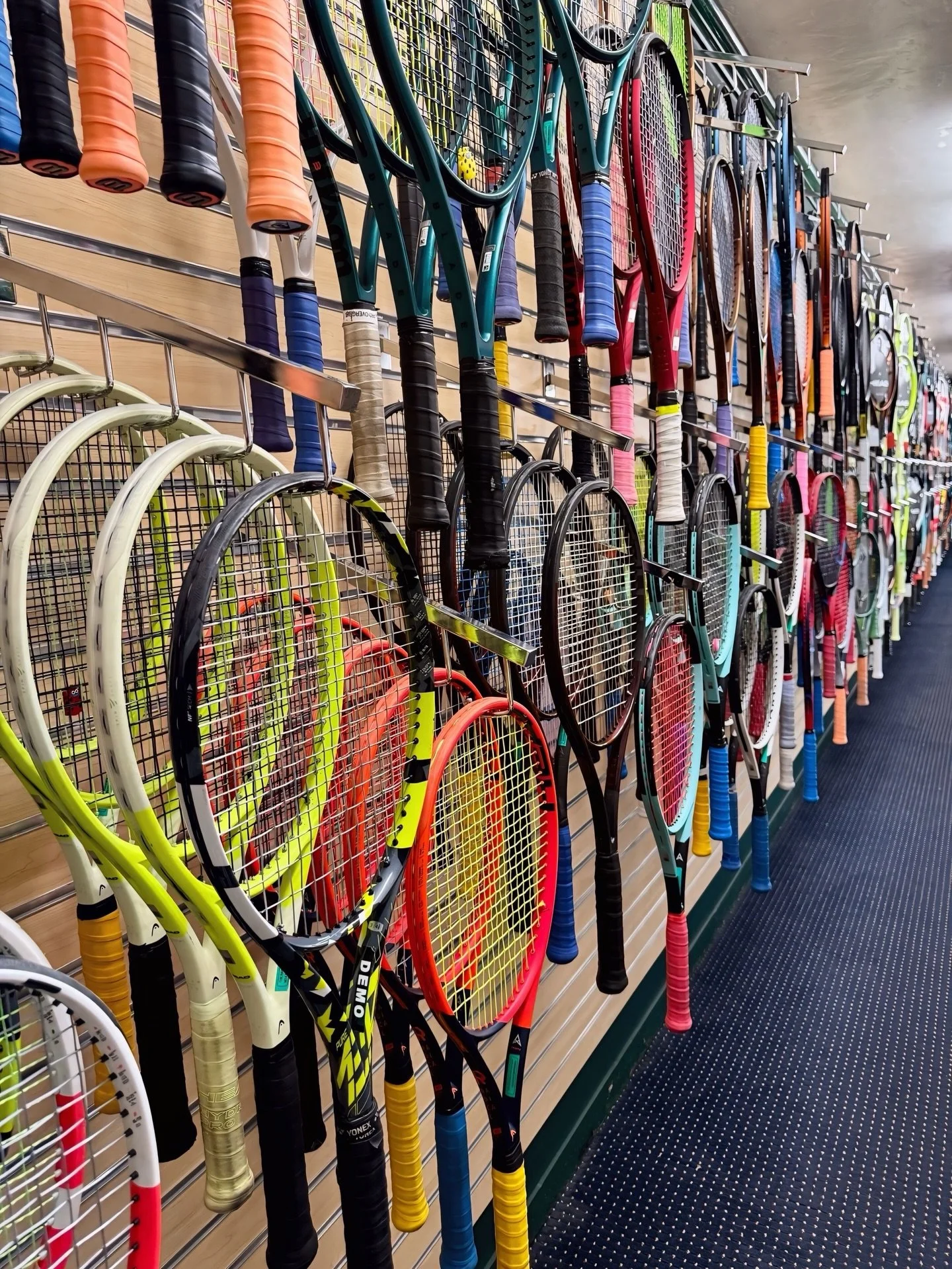 Guess the tennis store. #tennisracket #tennisstore #joincitytennis #losangeles #tennis