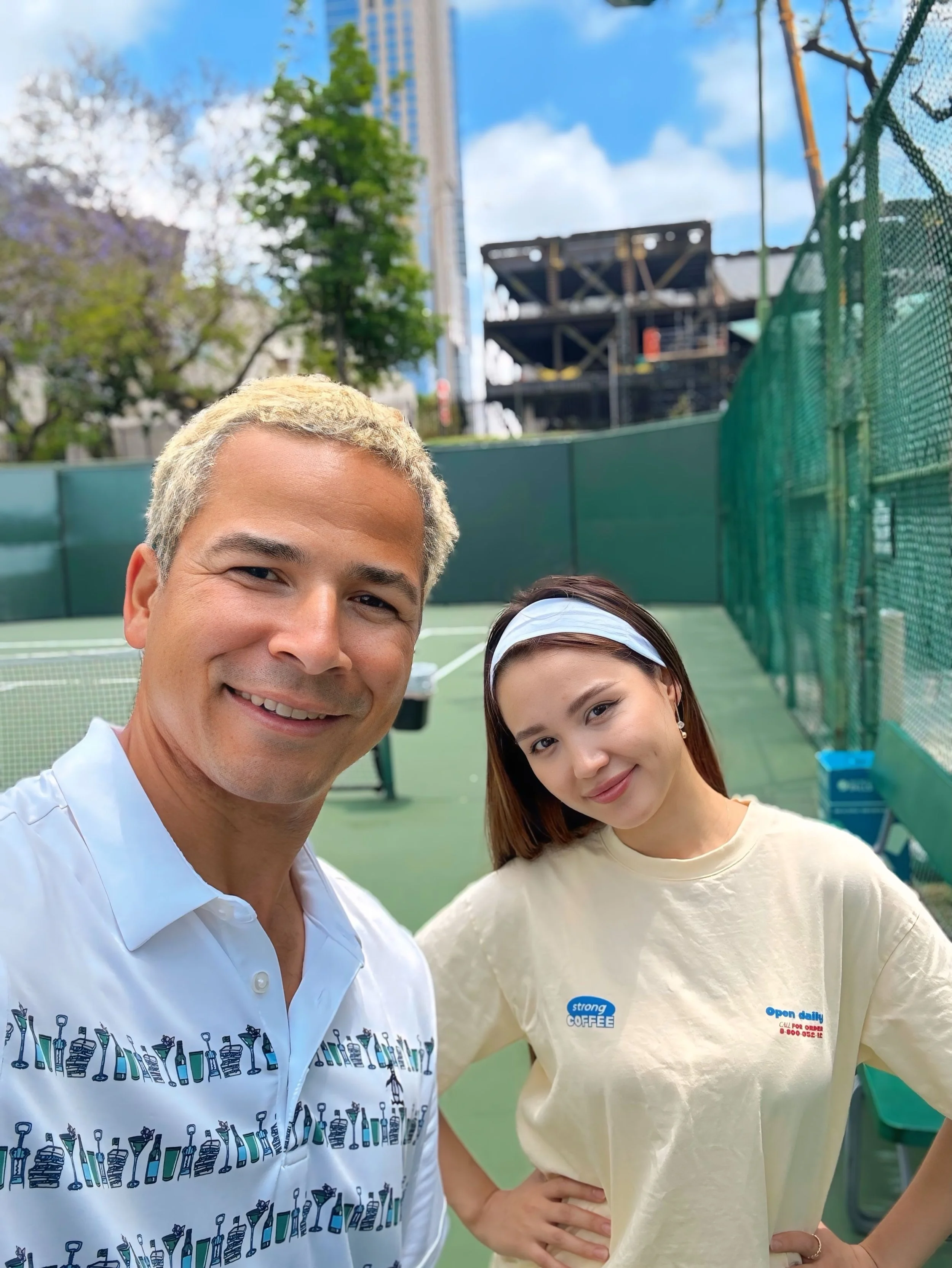 @shahrizada_s ❤️❤️❤️ thank you for coming downtown! #Dtla #joincitytennis #losangeles #tennis #tennislife