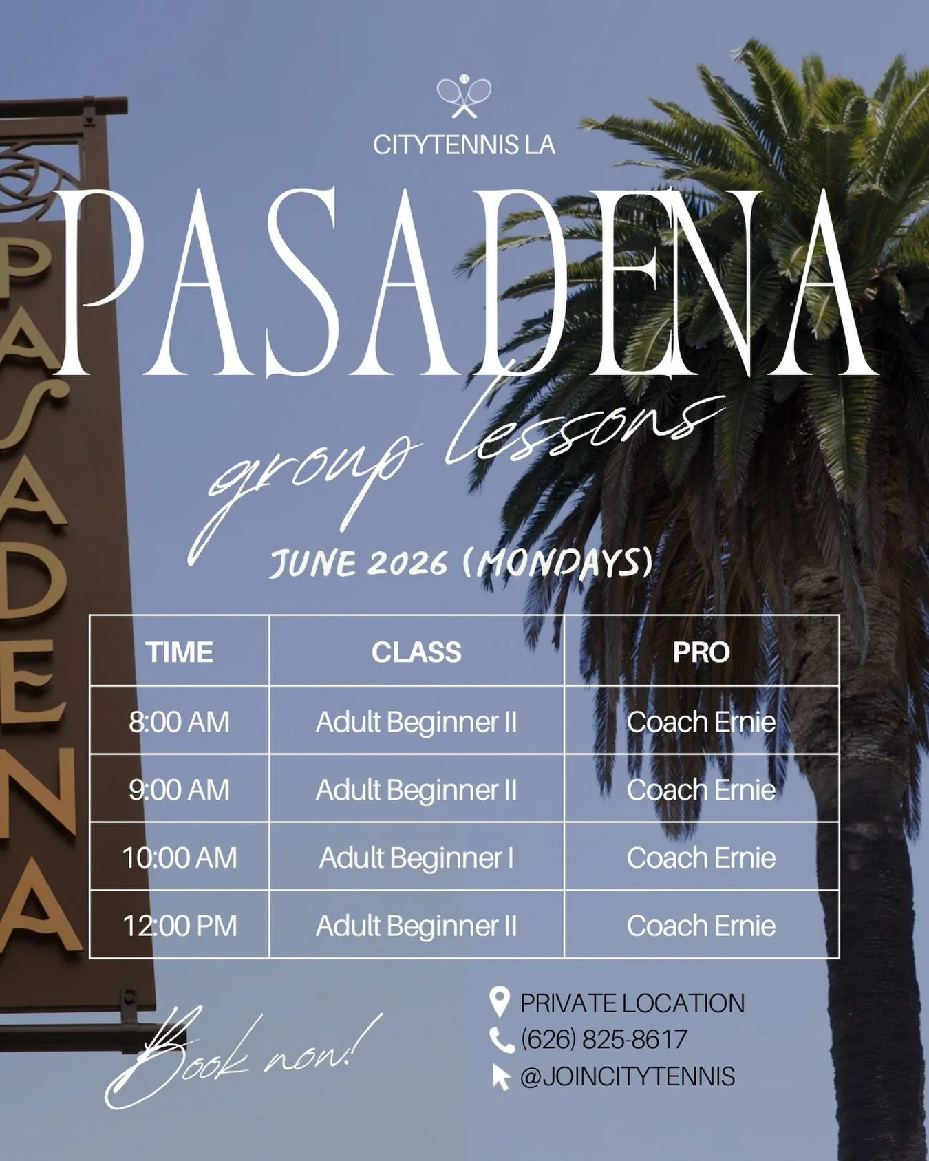 #Joincitytennis #tennis #pasadena #southpasadena #2026 @erniestone_