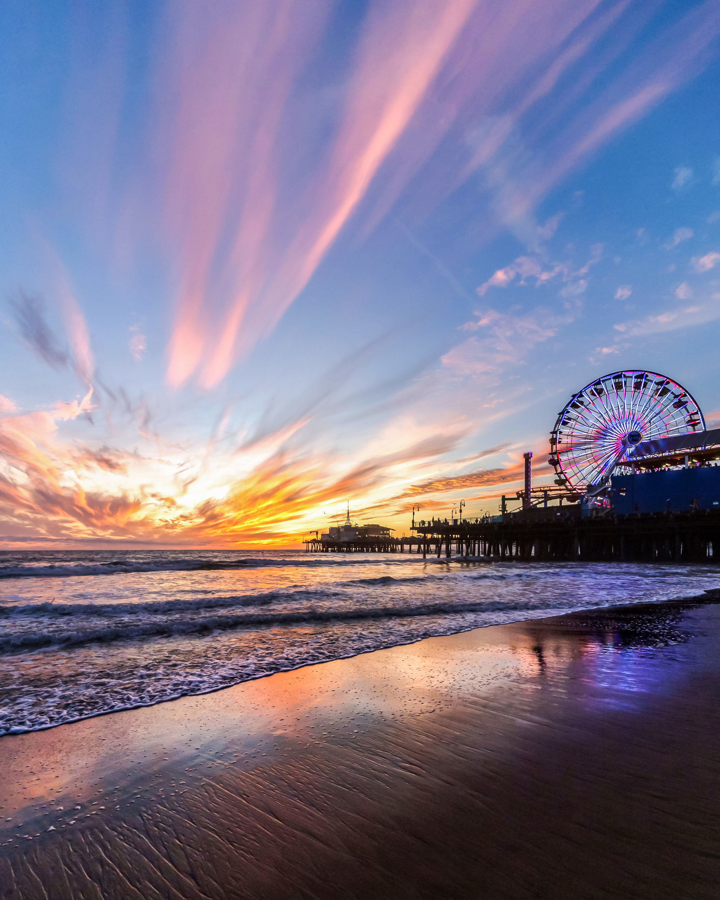 Santa Monica Pier Sunset By Rebecca — Abandoned Central