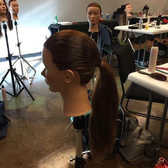 Learning the perfect ponytail