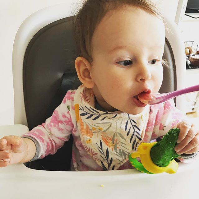 *Tiny Tasters: Baby's First Bites Workshop is back* (plus throw back picture of Lily) Monday, March 26th at the Nomad Loft In Flatiron. 
Parents of babies 0-10 months, come learn everything you need to know about how to introduce your little one to f