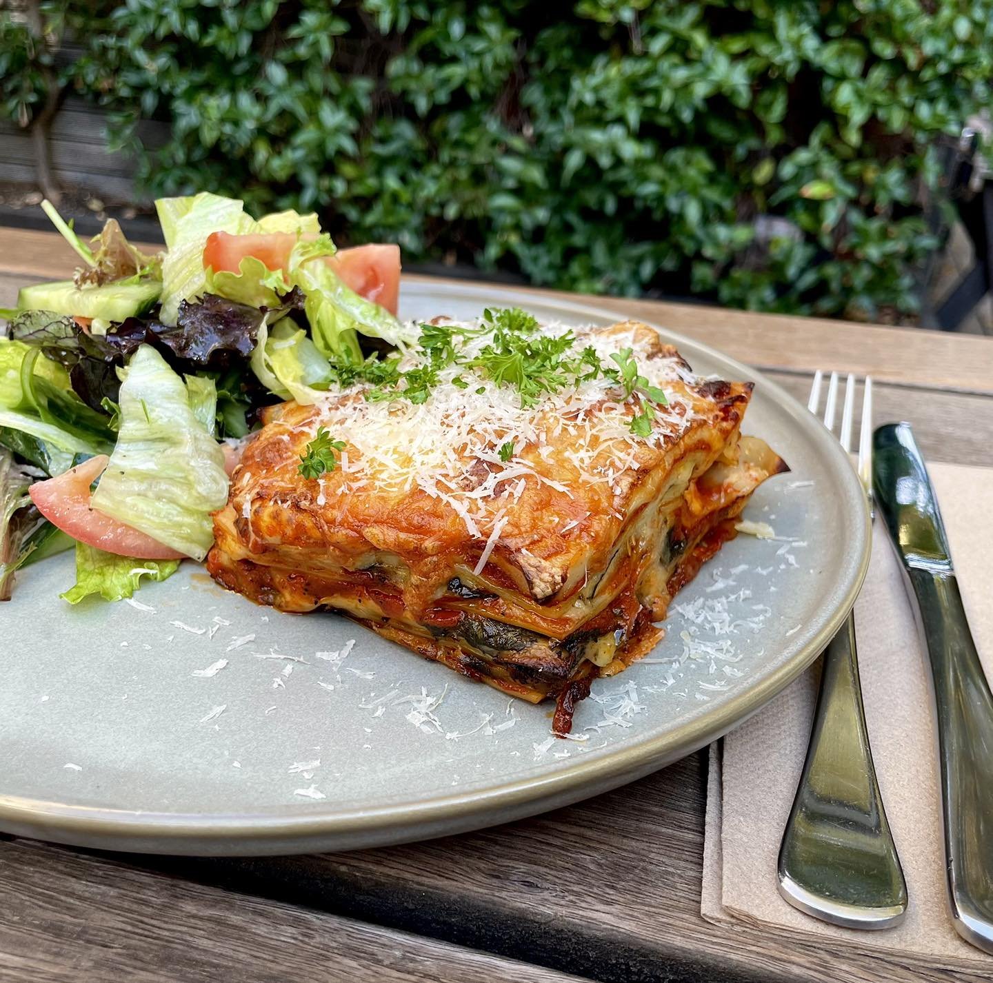 We know a thing or two about comfort food 😏 

House-made vegetarian lasagne with grilled zucchini, eggplant &amp; mushrooms, served with a garden salad (just to tick all the boxes 😉).

Available on our specials board, until sold out.