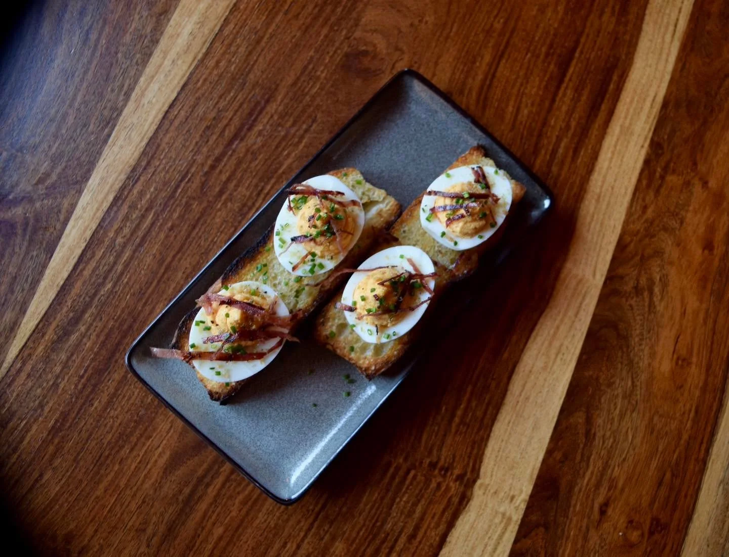 We love a good pub snack 👌

Devilled eggs with crispy prosciutto, bacon salt &amp; toasted focaccia.

Available on our specials board, until sold out.