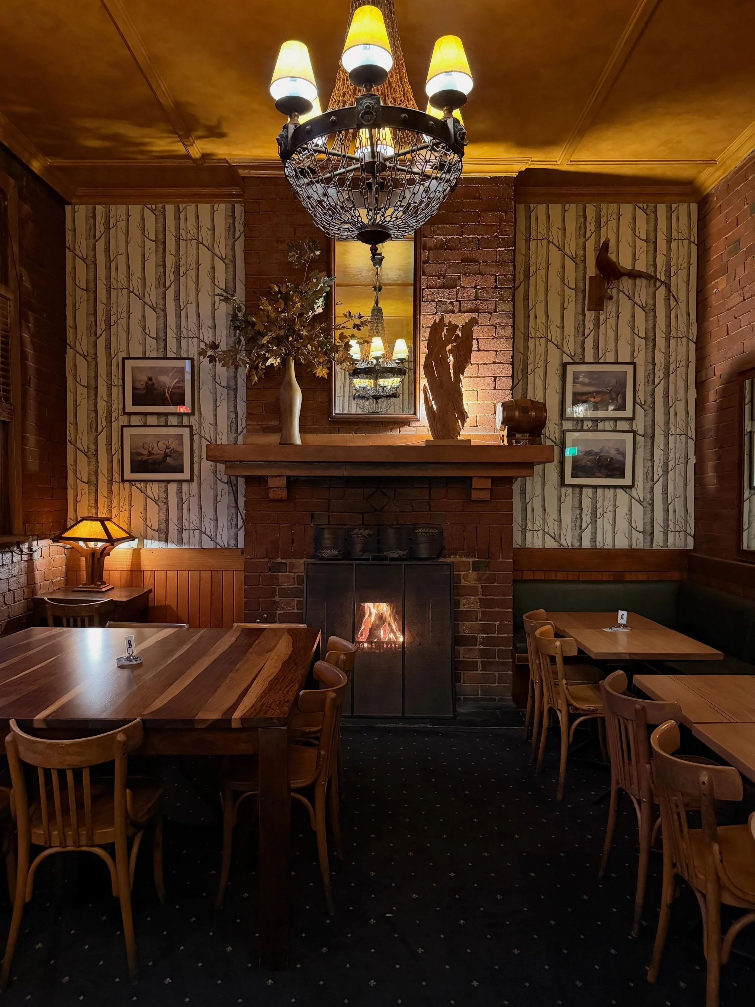 Arguably the cosiest spot in the pub.

Our dining room is the perfect space for large groups or intimate dinners. 

Available to book via our website.