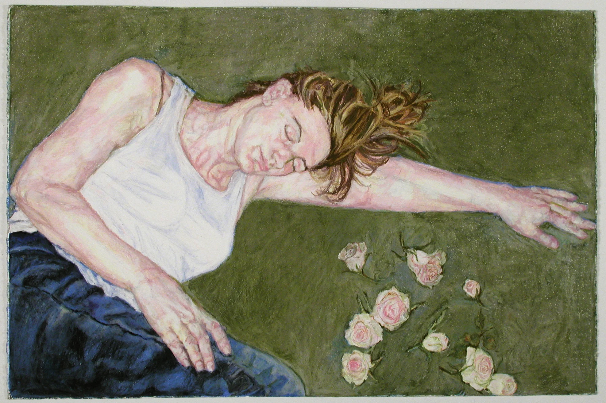 Asleep Among the Roses