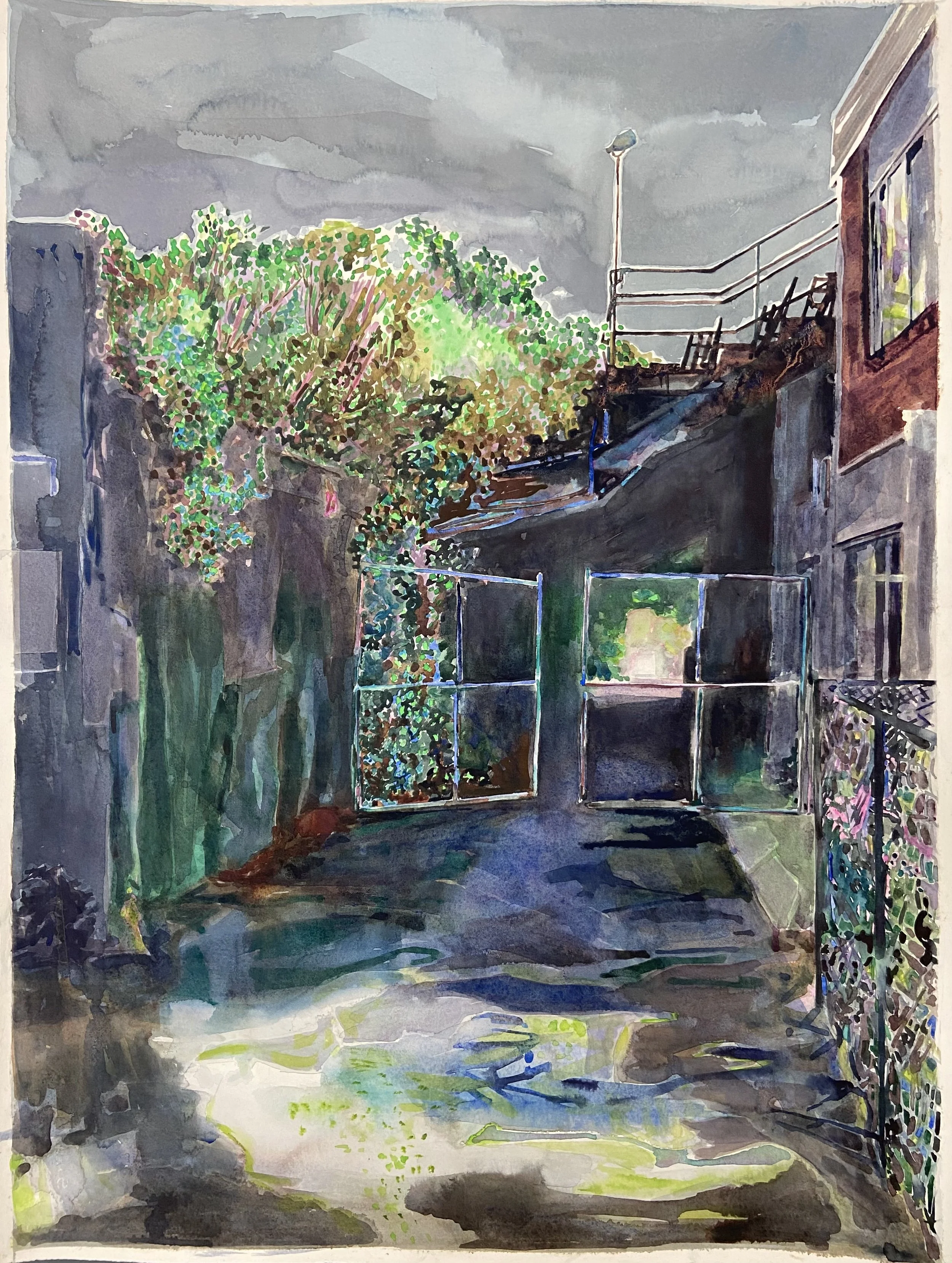 Puddle 3   Watercolour on paper    56x76cm