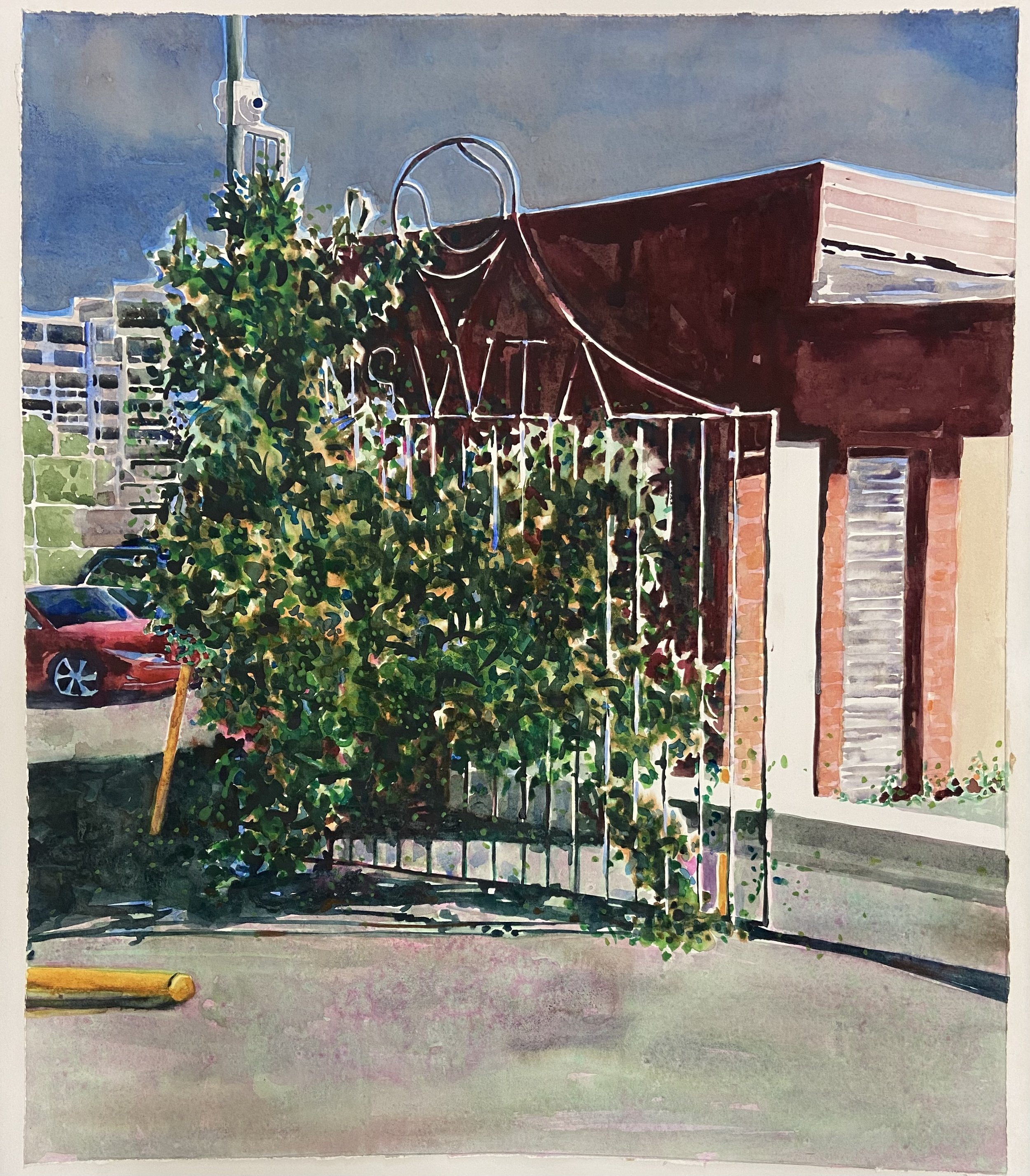 Gate   Watercolour on paper    51x60cm