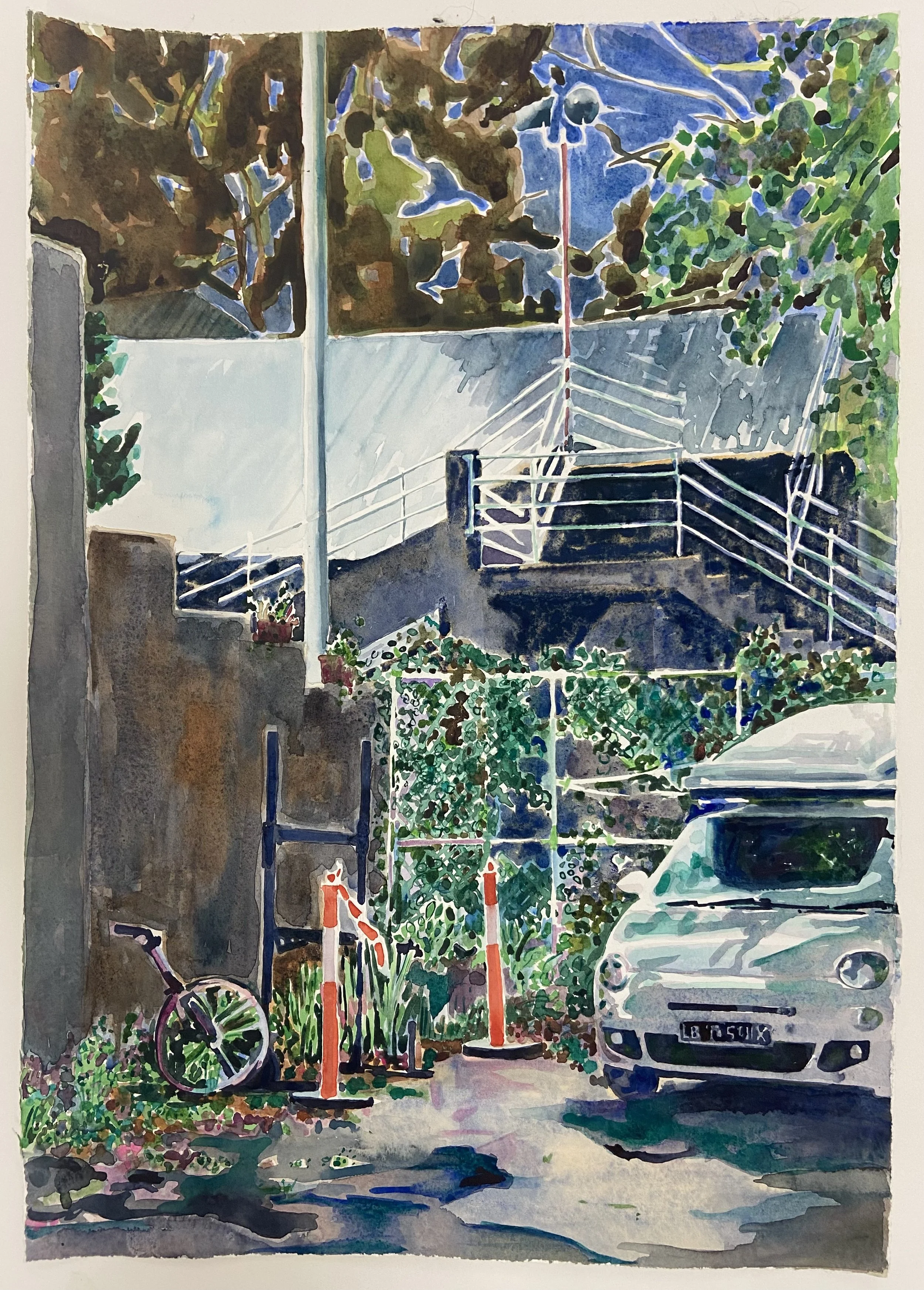 Puddle 4   Watercolour on paper    55x37.5cm