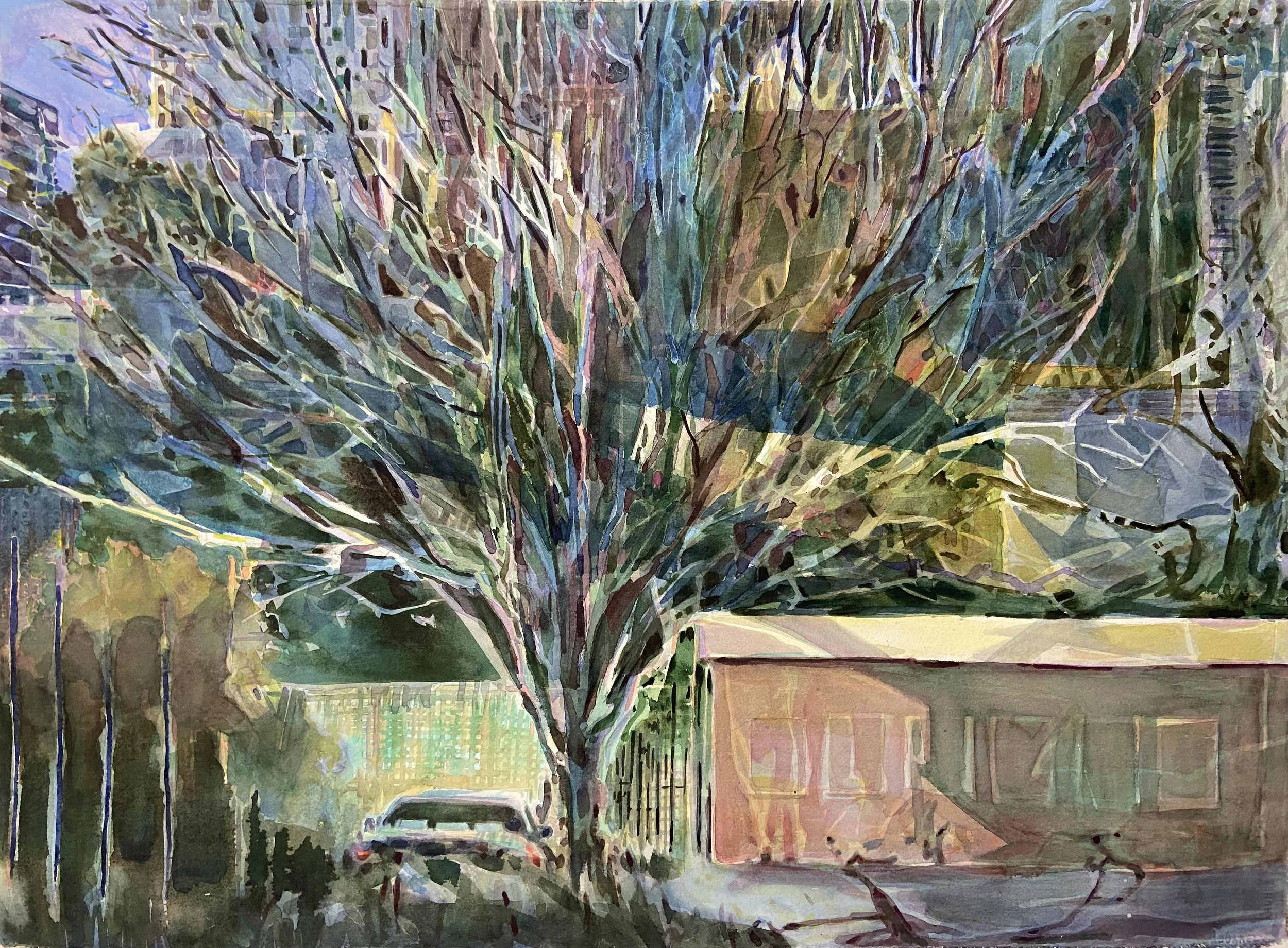 Winter   Watercolour on paper    56x76cm