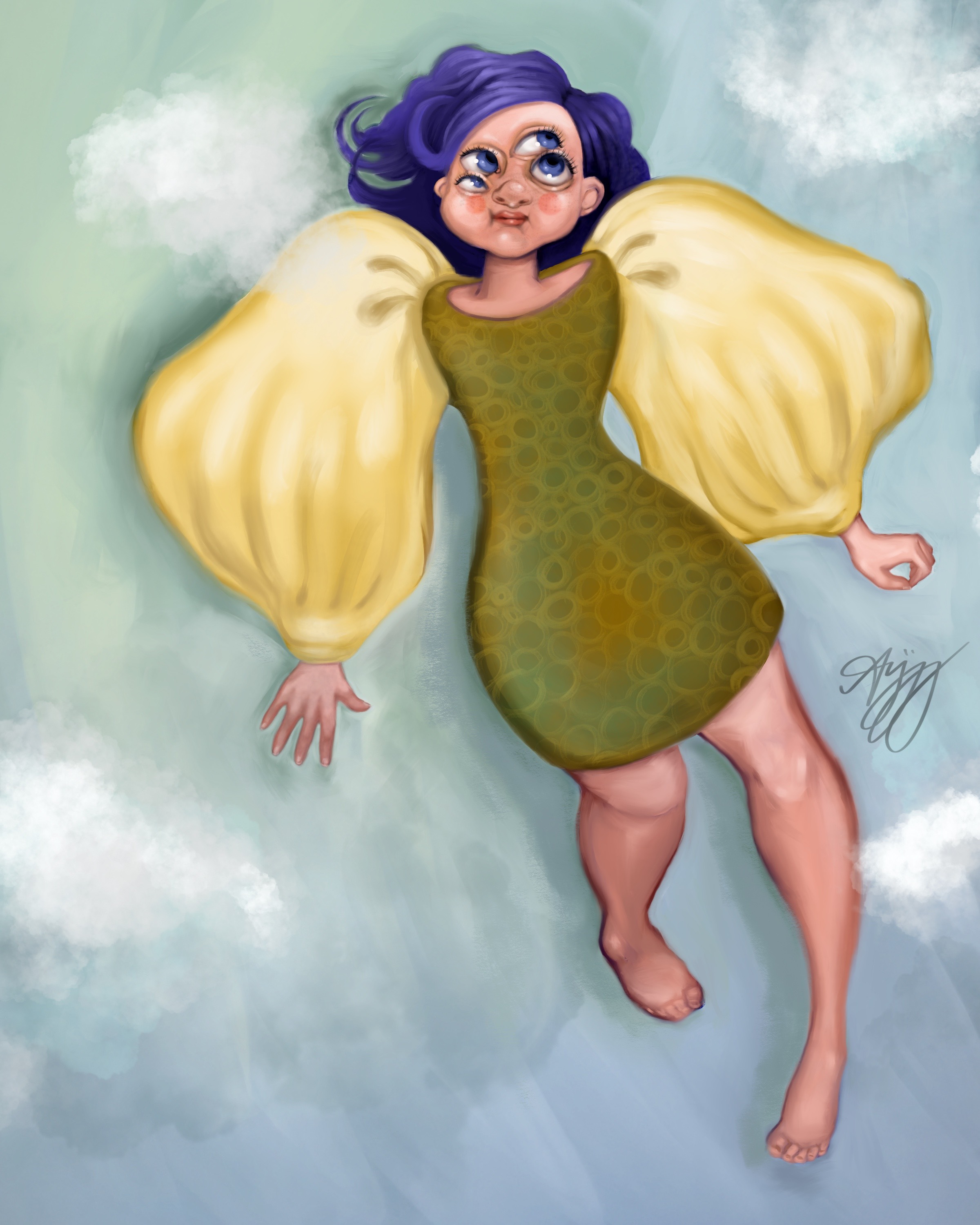 Anjeanette • Phoenix, AZ @artistanjeanette “Puff Up” Let’s be balloons and float through the clouds, Drifting the blue by puffed sleeve, And focus on the stars.