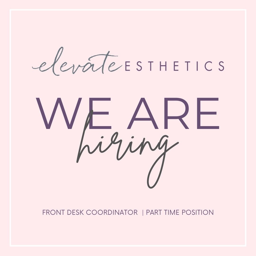 Ever dreamed of a job where your bubbly personality and eagle-eye for detail make someone's day, every day? 💖 We're on the hunt for a part-time Front Desk Coordinator who's as passionate about beauty and wellness as we are about creating a welcoming