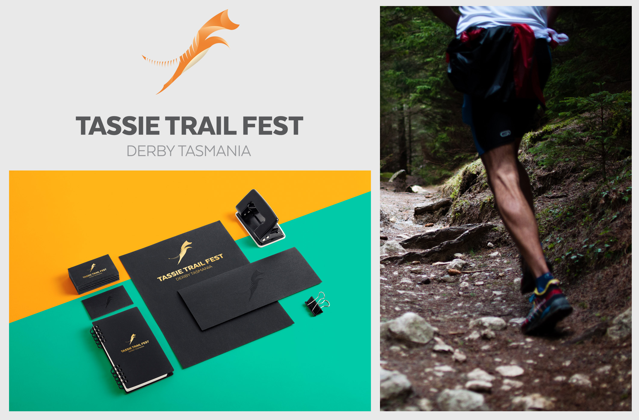 Tassie Trails Fest Logo Design, Derby