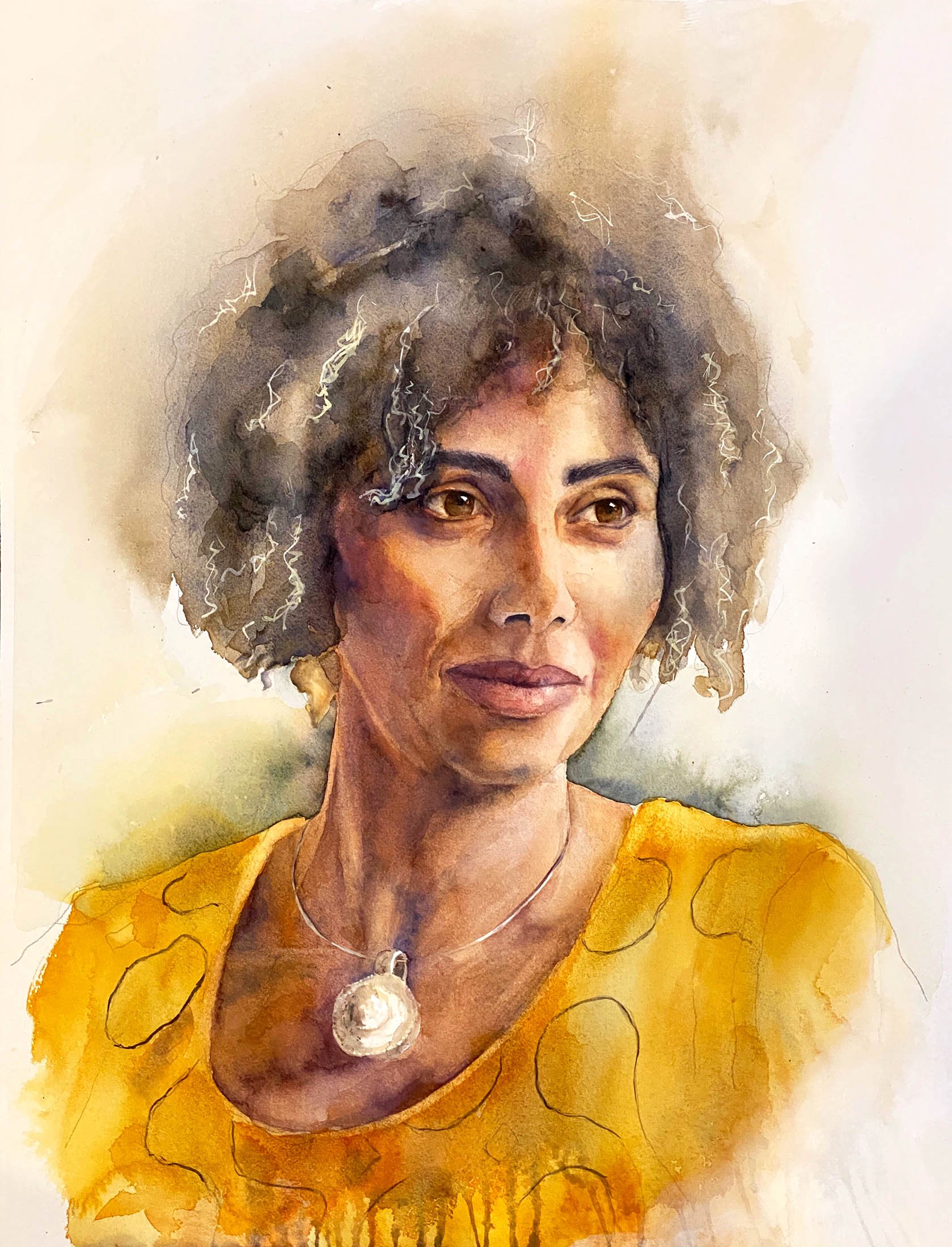 Archana Brammall – watercolour portrait