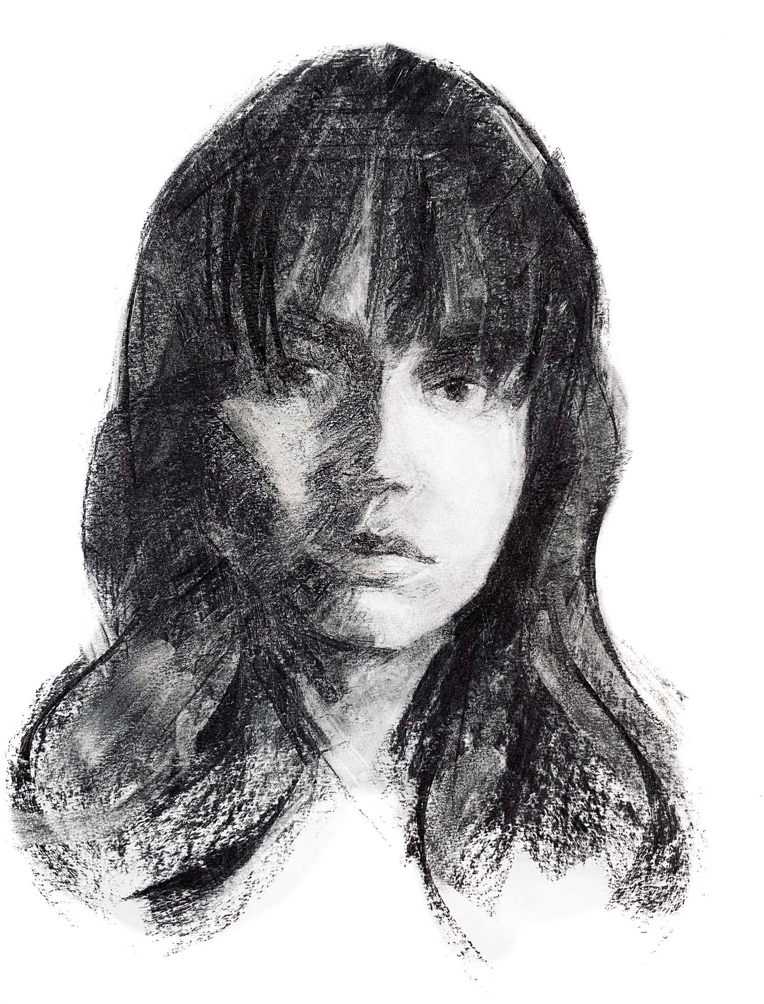 Charcoal study after Zin Lim