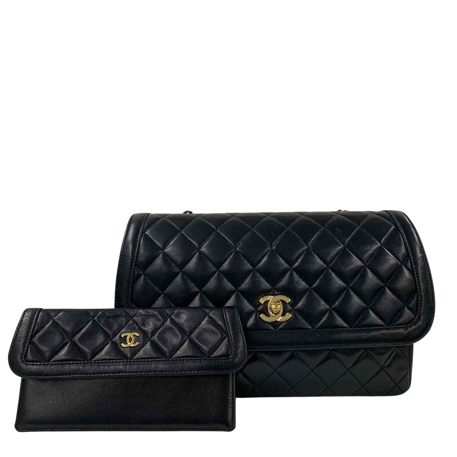 Chanel 90's Classic Border Flap with Pouch — Hot Box Betty