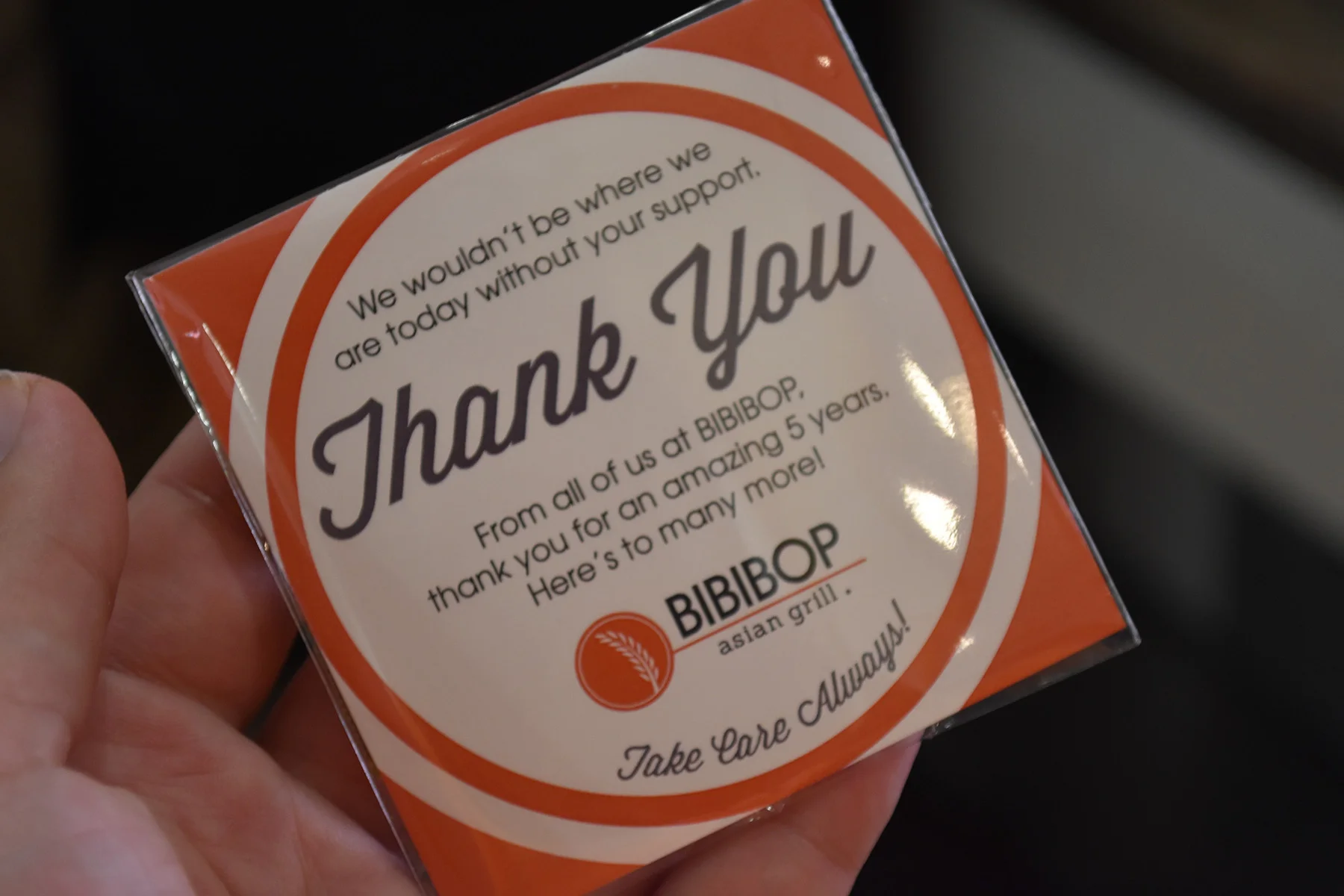 Ghiradelli chocolates packaged with customer ‘Thank you!’