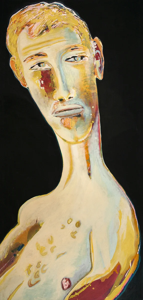 Summer Portrait (Garth) 1640mm h 770 W Acrylic and Oil on canvas
