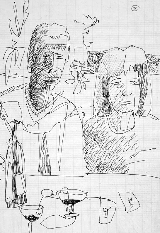 Wolfe and Rowena 250 mm H x 200 mm W Permanent Felt Tip Marker on Graph Paper