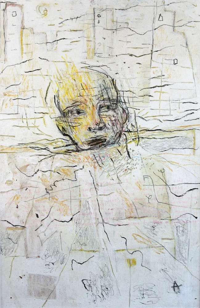 Buried350mm H x 260mm WMixed Media on Sealed Paper