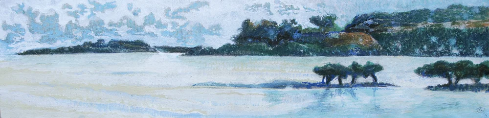 Looking for Shifty 155m H x 520mm W Oil and Mixed Media on Canvas