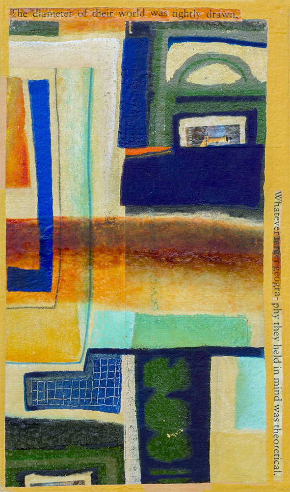 Parameters Work in Progress, Begun 2013 330mm H x 195mm W Oil, Collage, & Mixed Media on Canvas - AVAILABLE