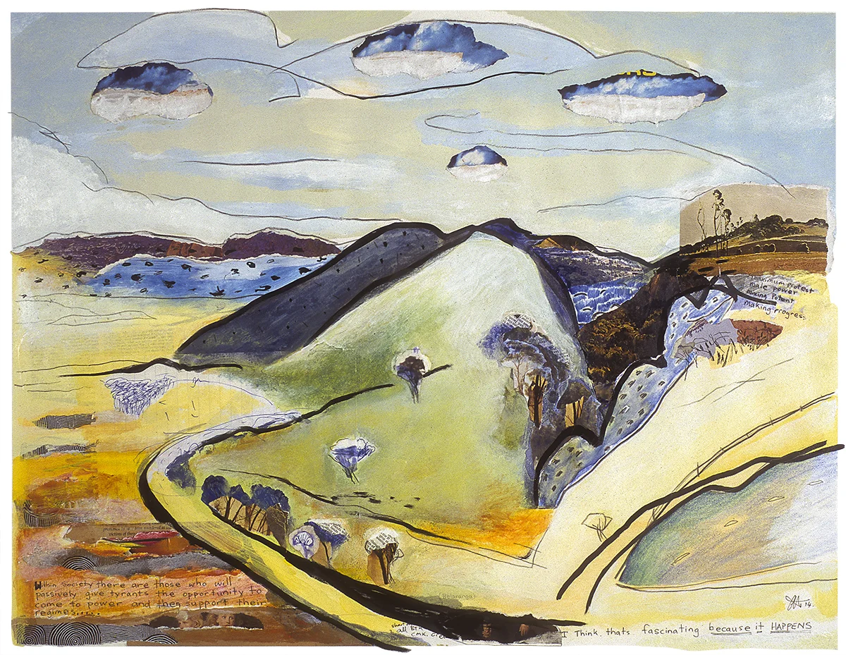 Belaranga 760mm H x 900mmW Oil and Mixed Media on Arches Reeves Paper