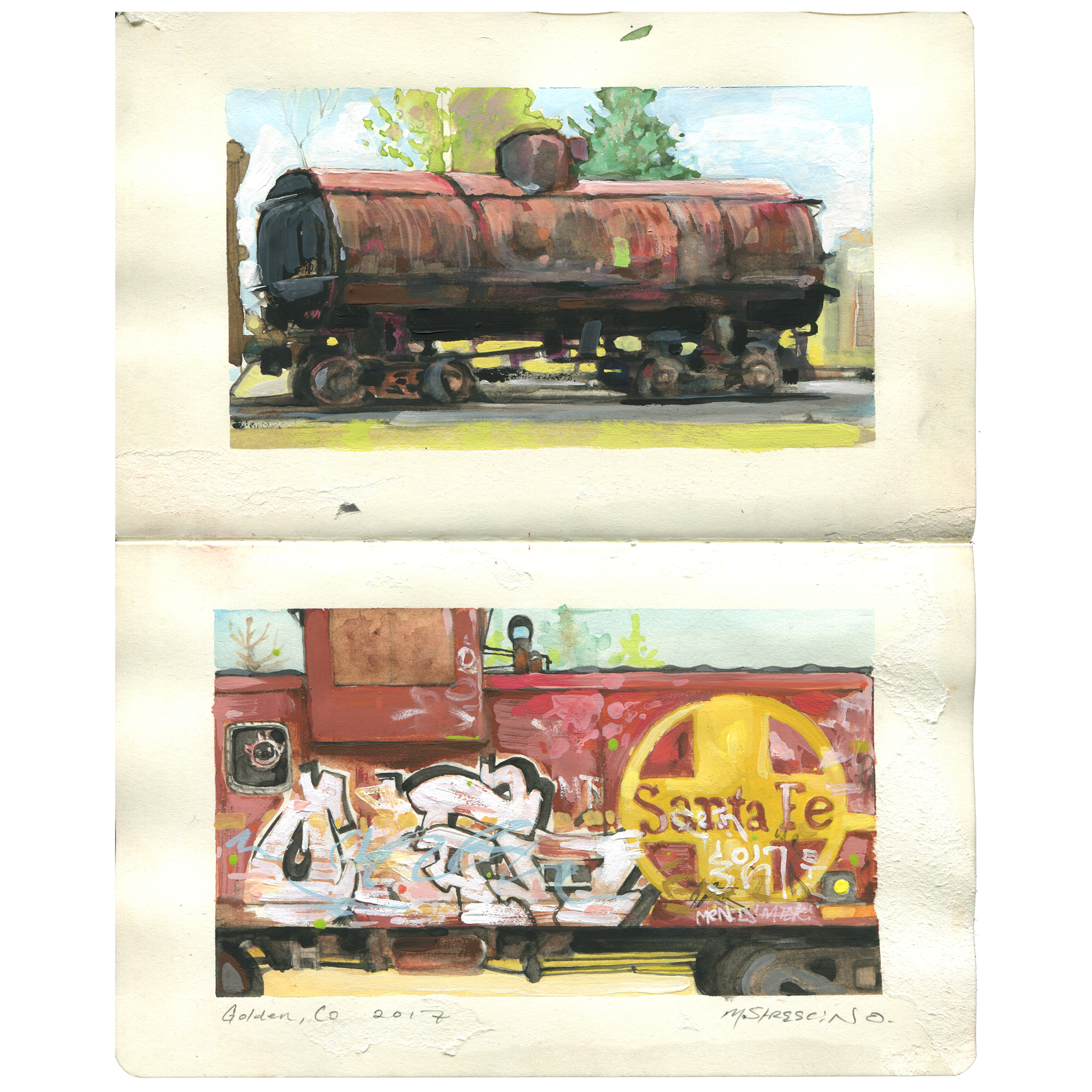 Catching trains, golden colorado
