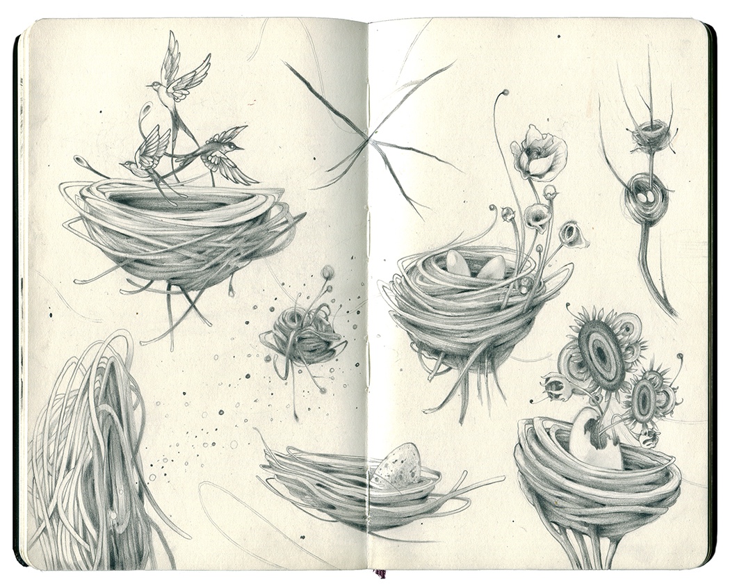 bird nest tattoo designs