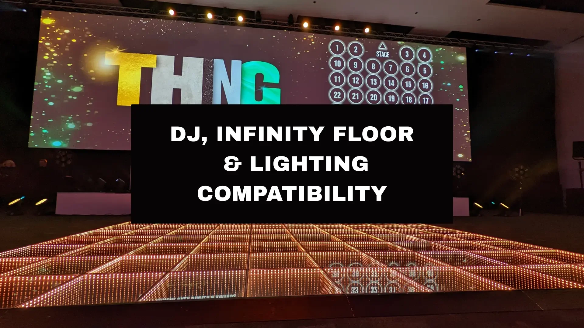 DJ, Infinity &amp; Lighting Compatibility for Event Setups