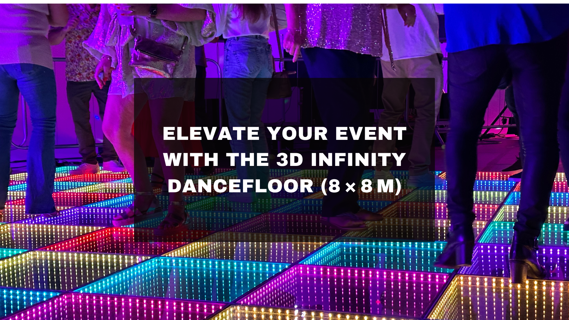 Elevate Your Event with the 3D Infinity Dancefloor (8 × 8 m)