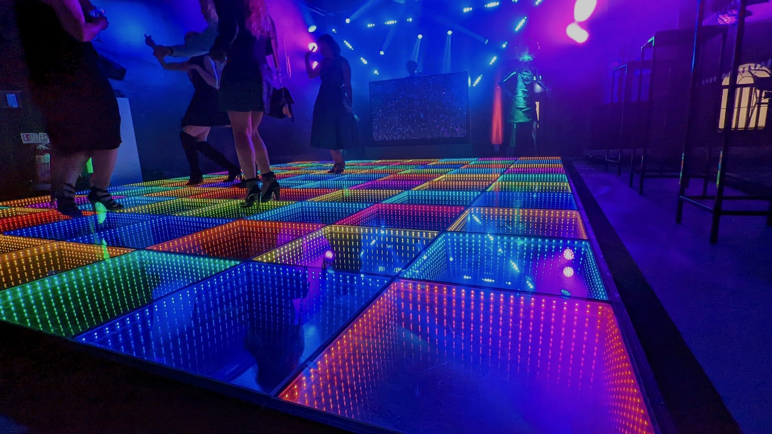 AO Events 3D Infinity dancefloor at a corporate function