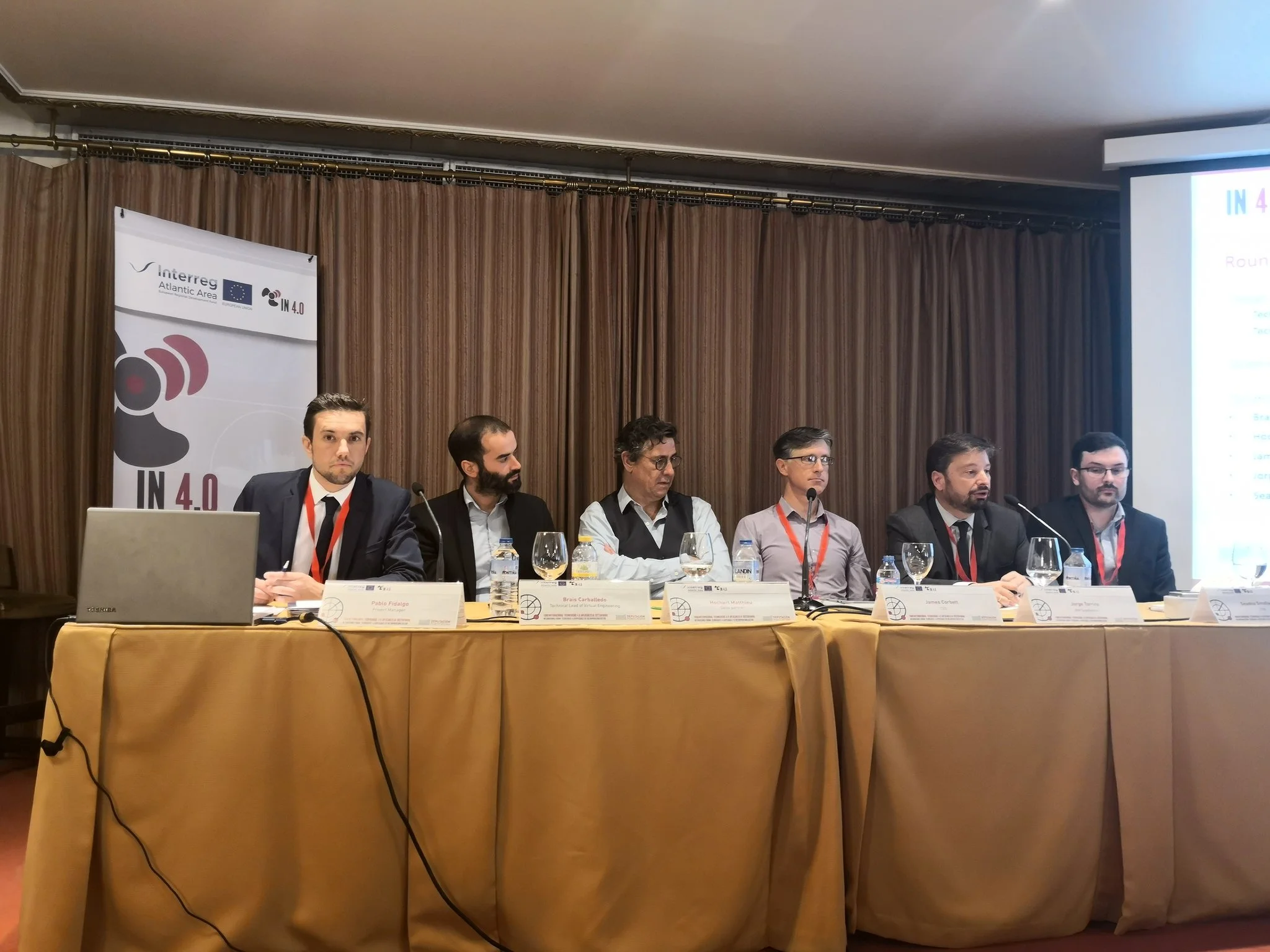 It was great to share the panel table with Irish start-up UtilityAR's CTO Seadna Smallwood, at far right of photo.