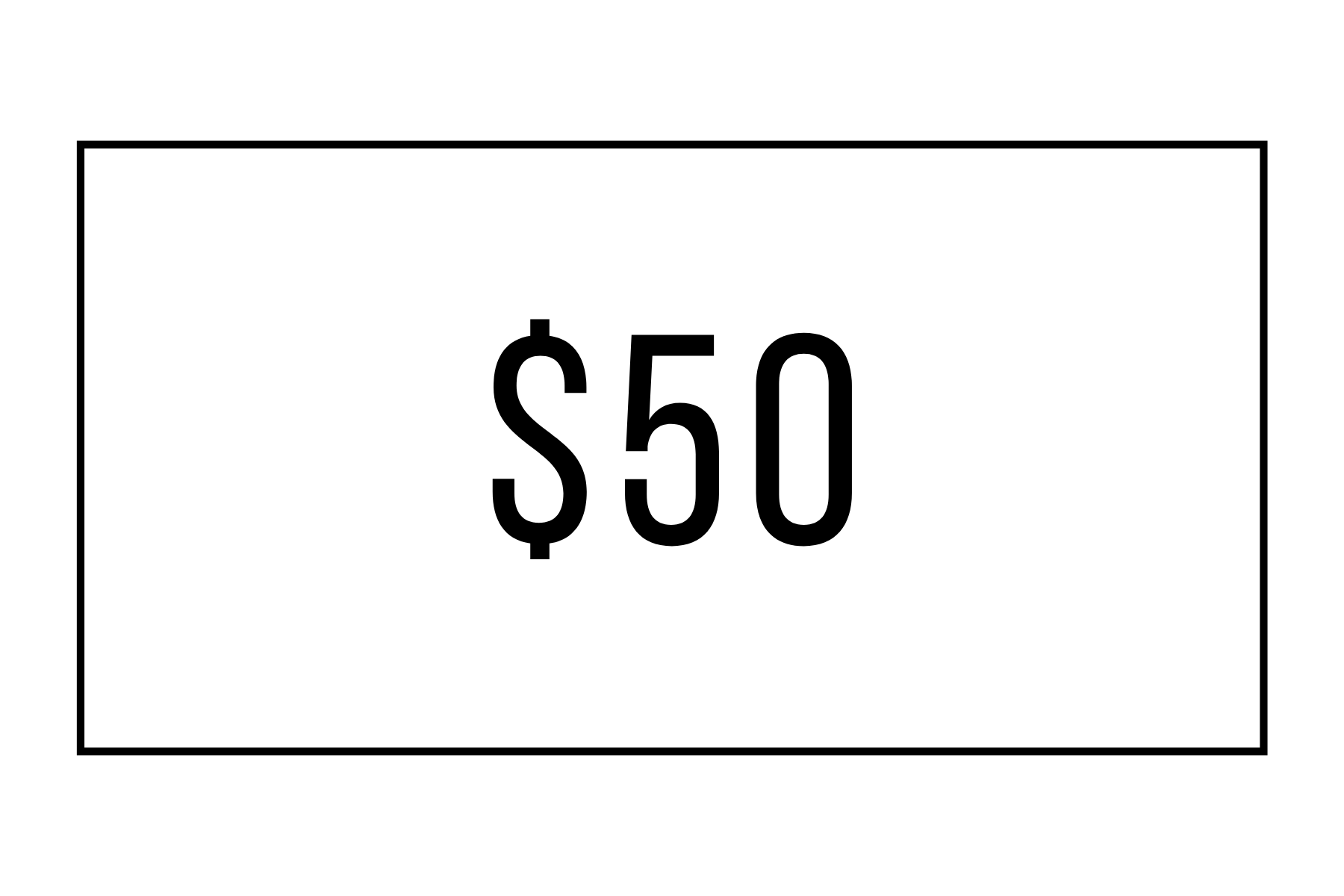 $50 DOUGH CARD