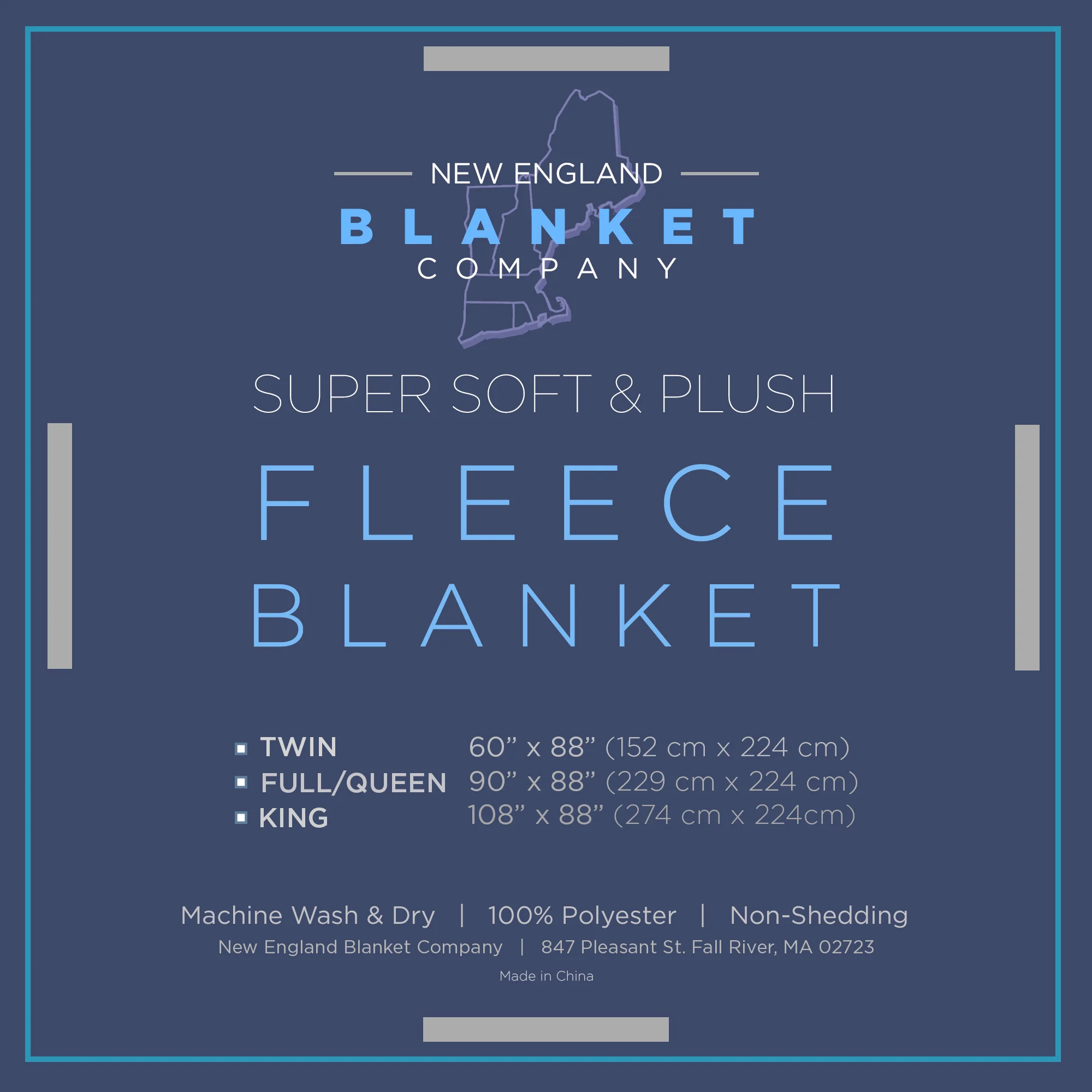 New England Blanket Company Ribbon Insert