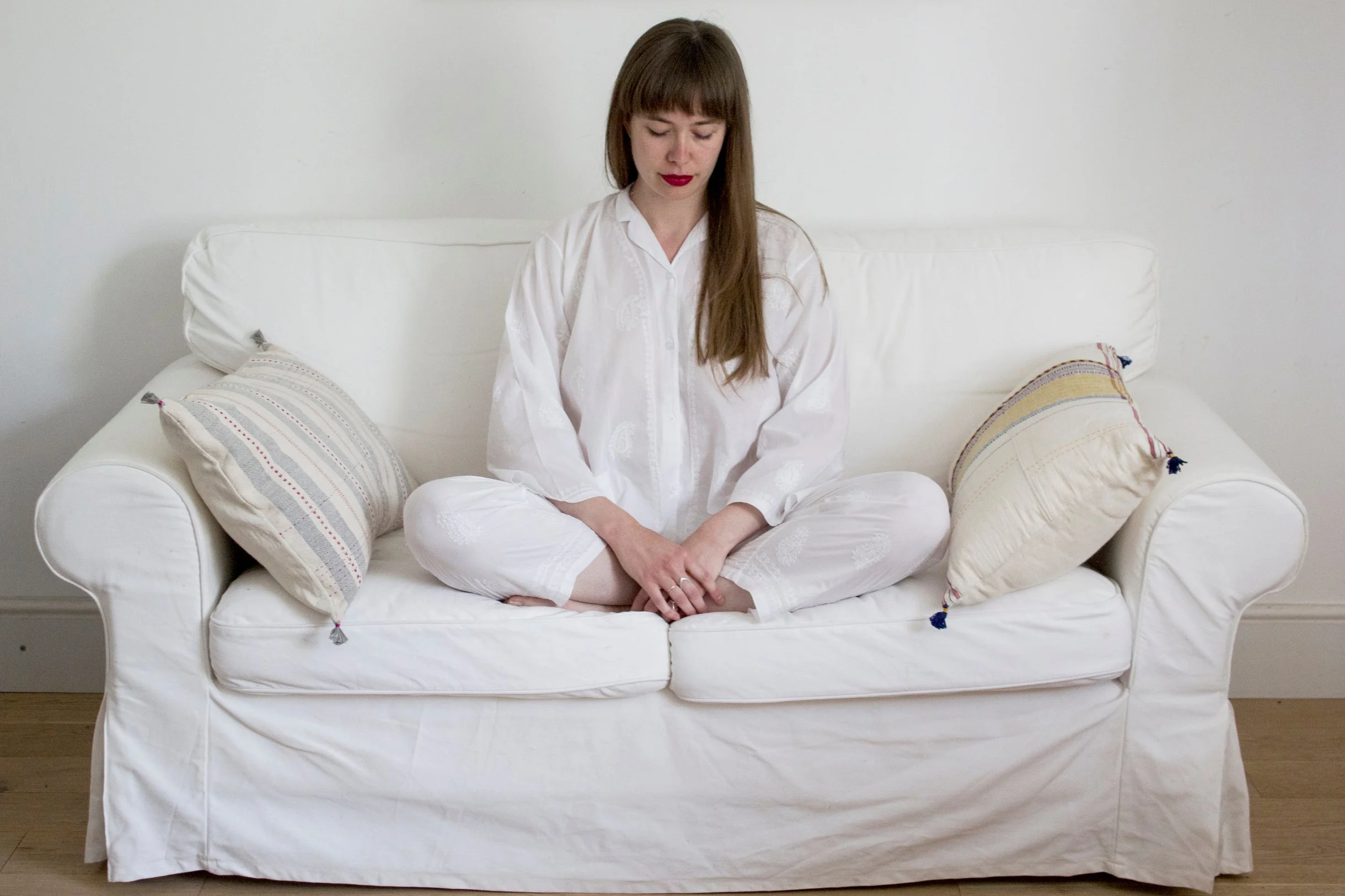Jaadu cotton hand embroidered pyjamas