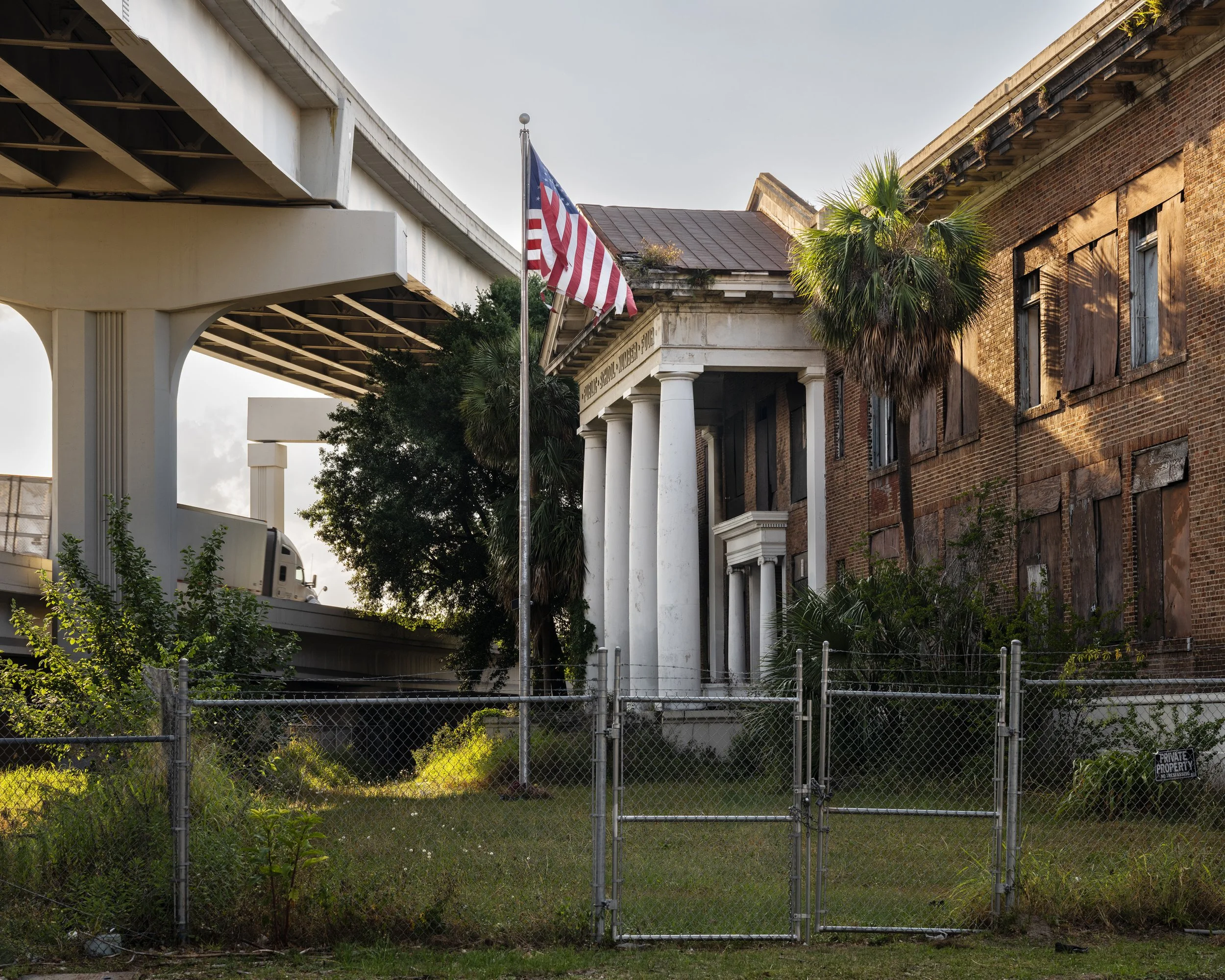 Abandoned School under Highway, Jacksonville, FL, 2024.jpg