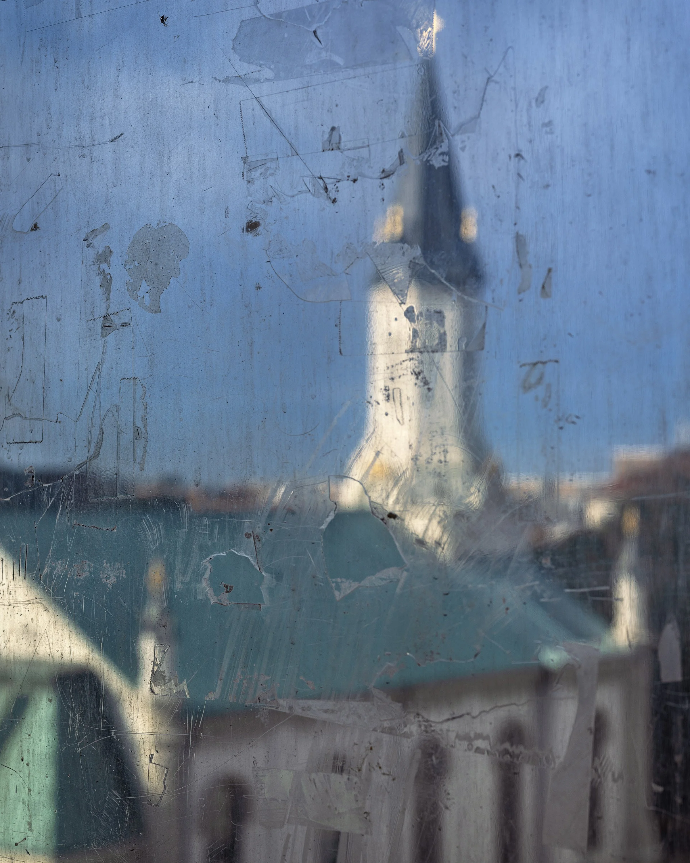 Church through Elevator Window, Savannah, GA, 2024.jpg