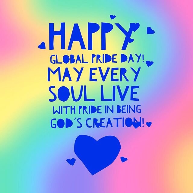 Celebrate the day! Eliminate the stigma. May we never hear of another person who took their life because they feel unwelcomed in this world. #globalpride2020🏳️&zwj;🌈