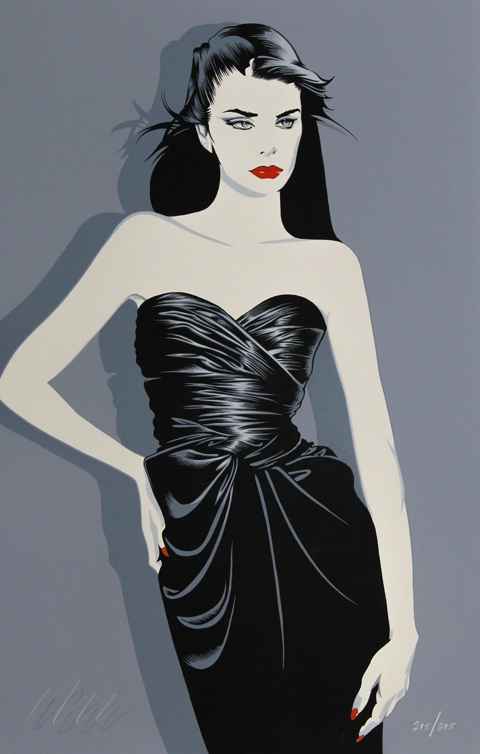 black dress with blue flames Dazzle in a Blue Dress – Kultured Art main image 1