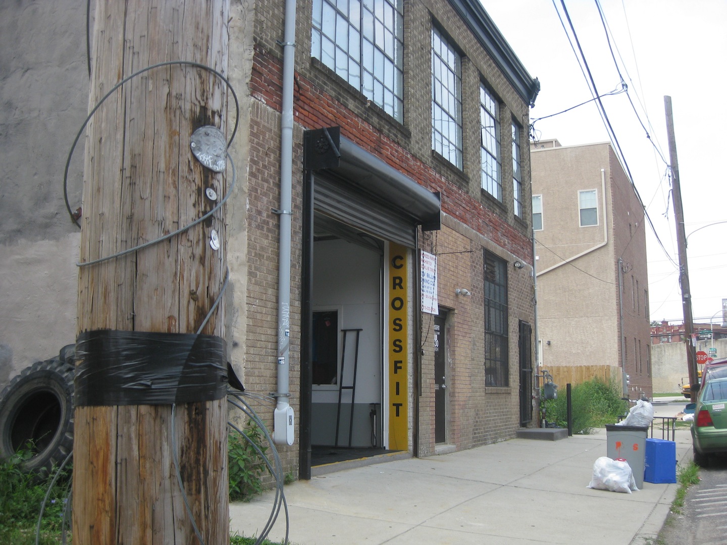 Crossfit gym in a building that was recently fixed up