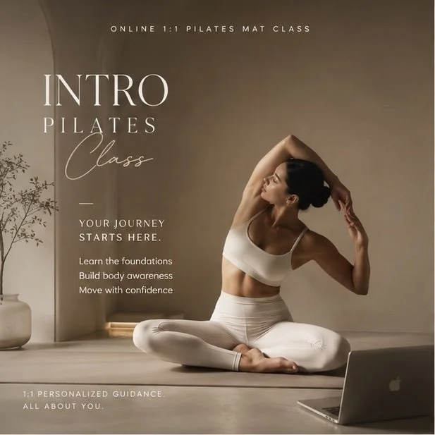 Panache Pilates 1:1 Intro to Pilates Class (ONLINE MAT CLASS)