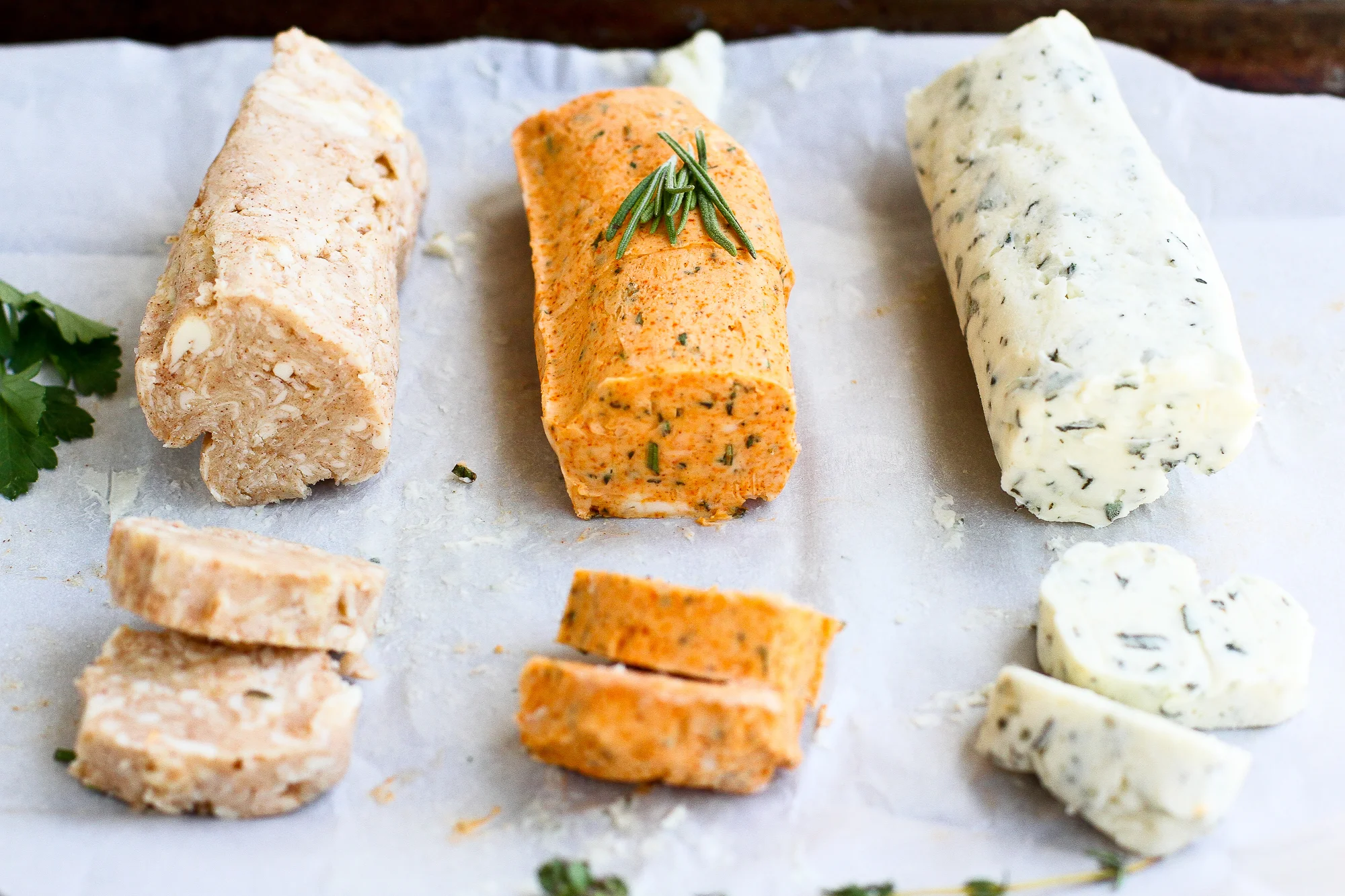 You can get fancy with your storage and thus your presentation by wrapping your butter in butcher paper and tying off the ends as shown in this image from The Pioneer Woman