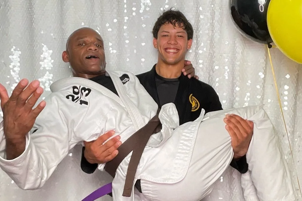 Jiu Jitsu #friends. Once, they were teacher and student in high school, now they&rsquo;re bros on the mats. Jiu Jitsu has a way of bringing people #together